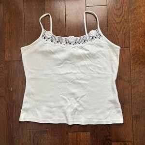 Crochet Rosette Tank Top